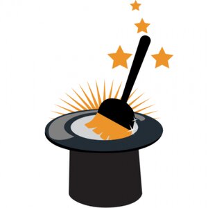 In de hoge hoed logo