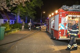 Brand in tuin bij de Van Verschuer Brantslaan in Bennebroek