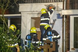 Brand in woning aan de Kleine Sparrenlaan in Bennebroek