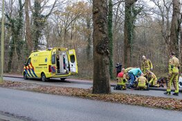 Meisje vast in fiets in Bloemendaal