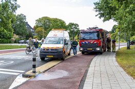 Hond raakt bekneld tussen voorwiel van fiets in Bloemendaal