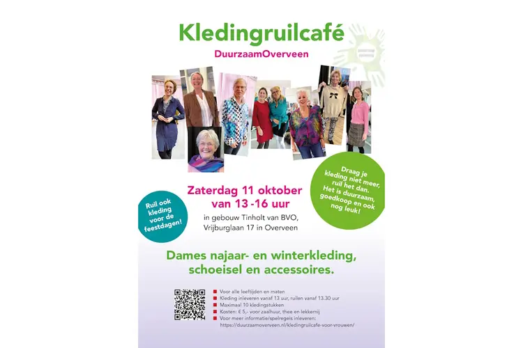 Najaarseditie Kledingruilcafé Duurzaam Overveen