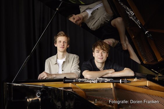 Concert klarinettist Jelmer de Moed en pianist Rik Kuppen op 8 februari in Bloemendaal