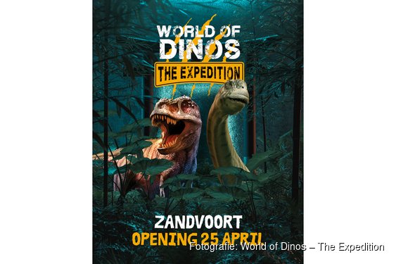 World of Dinos opent in Zandvoort tijdens meivakantie