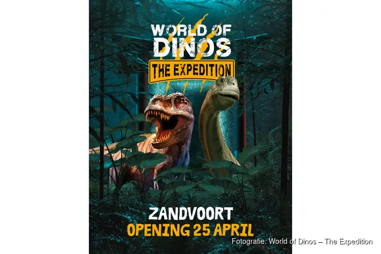 World of Dinos opent in Zandvoort tijdens meivakantie