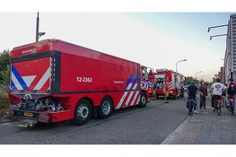 Brand in de duinen bij het Duinpierpad in Zandvoort